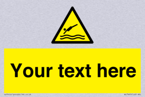 Custom Warning diving area